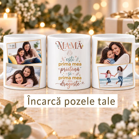 Cană cadou pentru mama cu fotografii personale