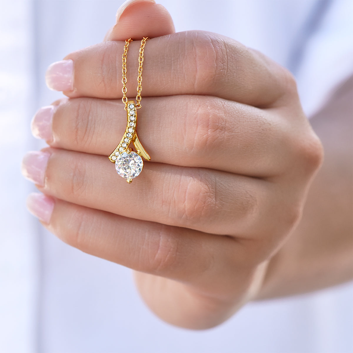 Set Cadou Pentru Profesoara, Joystos, Colier din Argint 925 'Tempting Beauty' placat cu aur Galben 18K,