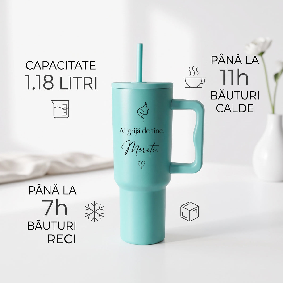 Set cadou premium pentru femei cu termos personalizat, pătură și agendă