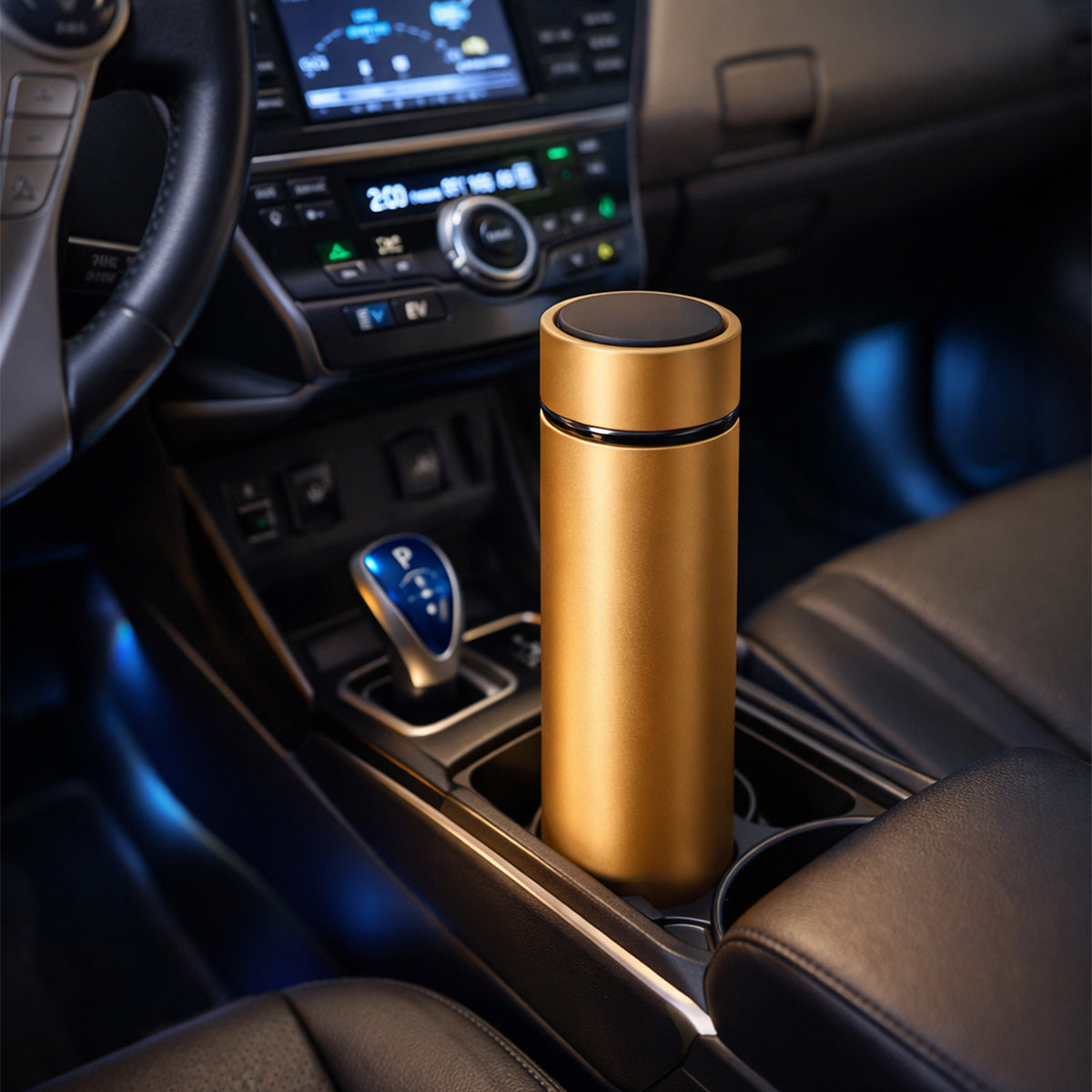 Set Cadou pentru Barbati, Umbrela, Termos inox 450ml, Stick USB 32GB, Agenda, Gold