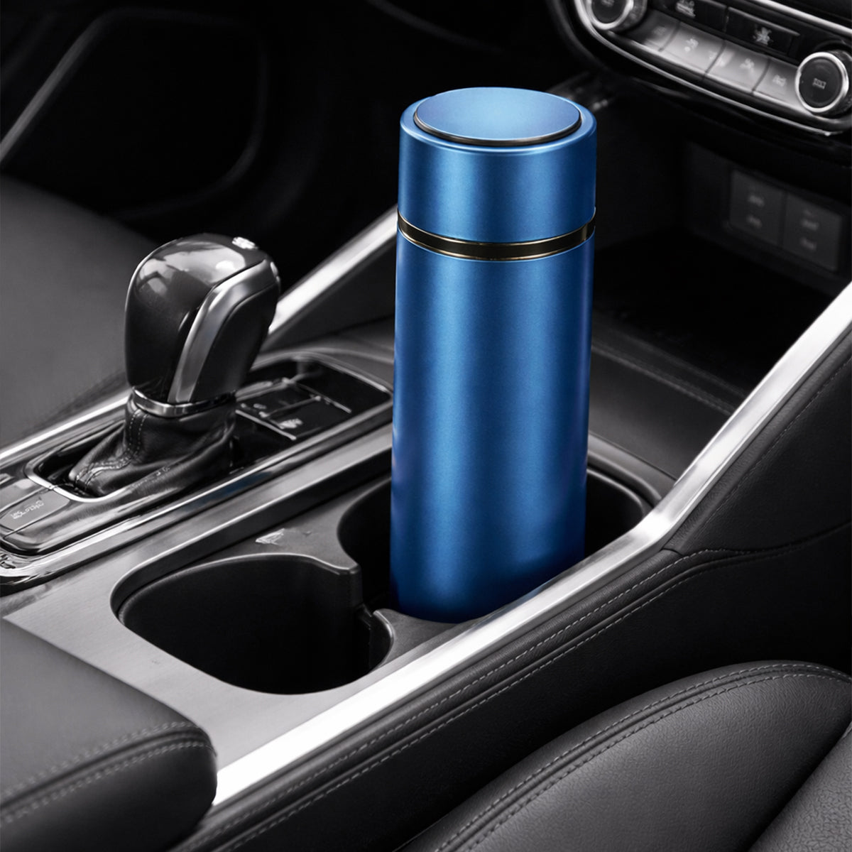 Set Cadou pentru Barbati, JOYSTOS, Umbrela, Termos inox 450ml, Stick USB 32GB, Agenda, Albastru