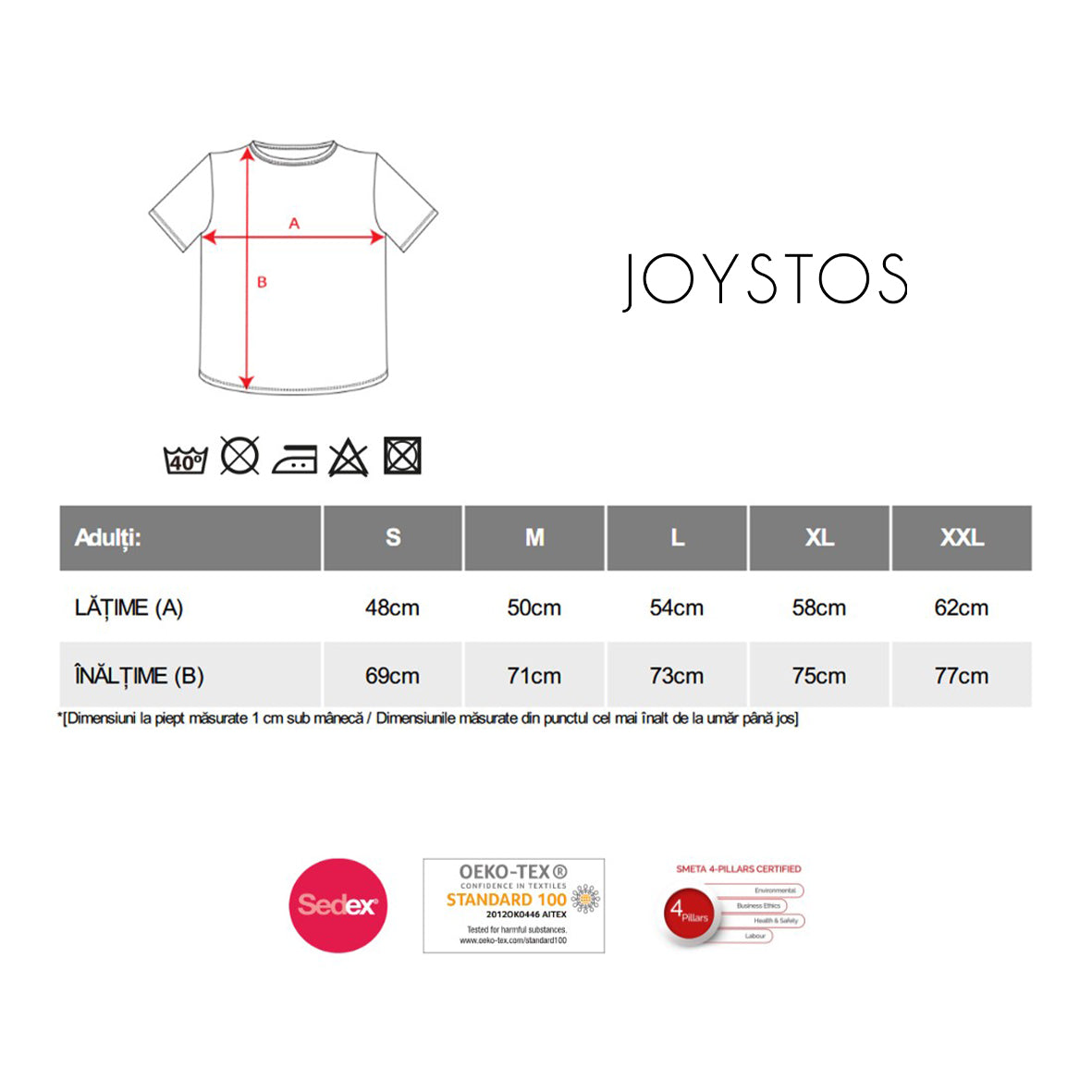 Tricou Joystos, Negru, Bumbac 100%, 150 g/mp, Unisex, Cu mesaj "JUST HODL IT." si grafica Crypto