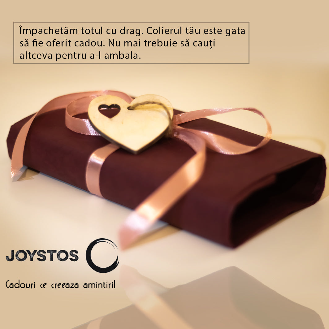 Colier "Nodul Iubirii" din Argint 925 Placat cu Aur 18K – Cadou Personalizat pentru Mama – Include Mesaj Custom & Card Răzuibil