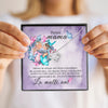 Cadou Pentru Mama - Colier Nodul Iubirii, Placat Cu Aur Alb 14K, Si Card Cu Mesaj Pentru Mama 