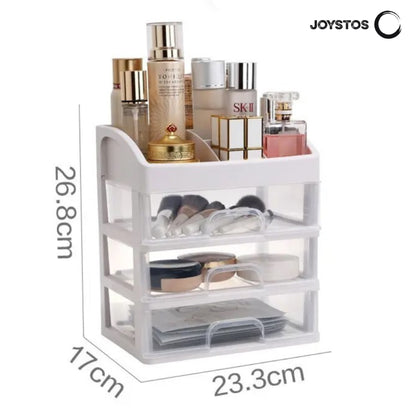 Organizator Cosmetice, JOYSTOS, Cu 3 Sertare Principale Si 5 Compartimente