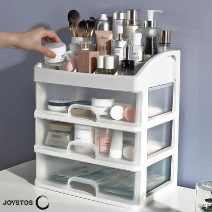 Organizator Cosmetice, JOYSTOS, Cu 3 Sertare Principale Si 5 Compartimente