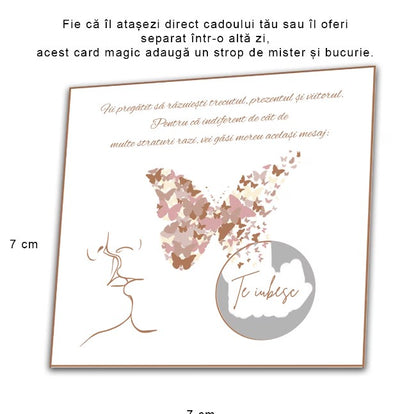 Cadou Pentru Iubit, Cana Ceramica Alba 330 ml, Cu Mesaj Pentru Iubit "Te Iubesc P'ostule", Si Card Foto Razuibil Cadou