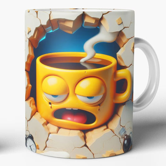 Cană Ceramică JOYSTOS, 330 ml – Emoji 3D, 8 Modele Amuzante