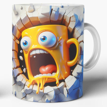 Cană Ceramică JOYSTOS, 330 ml – Emoji 3D, 8 Modele Amuzante