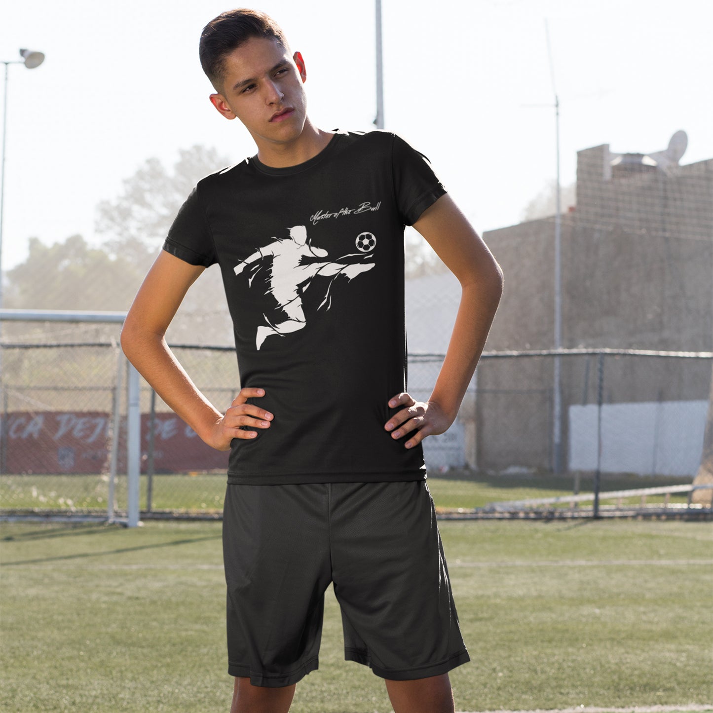 Tricou Unisex, Joystos, Printat cu Design Fotbal, L, Bumbac 100%