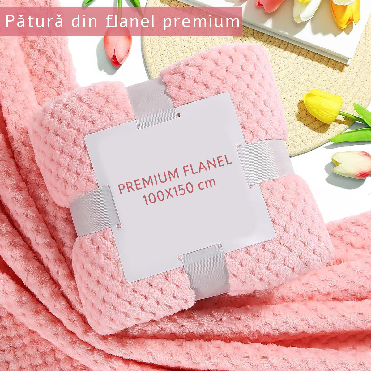 Set Cadou pentru Femei 10 Piese, Joystos, Patura pufoasa, Cana Termos, Lumanare parfumata, Masca Somn, Sosete dama, Bratara, Bomba de Baie, Sapun Diamond, Felicitare, Ambalate in pachet elegant