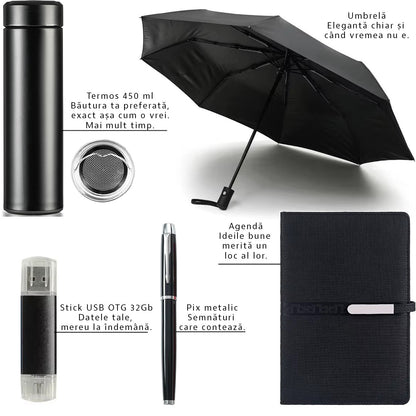 Set Cadou pentru Barbati, Negru