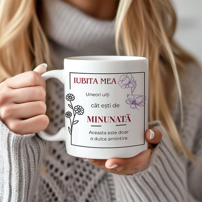 Set Cadou Femei Premium 9 Piese, JOYSTOS, – Colier Argint 925 cu Pandant Placat Aur Alb si Aur Rose 18K, Cana Personalizata, Lumanare Parfumata, Cadou Romantic pentru Iubita, Valentine’s Day / Aniversare