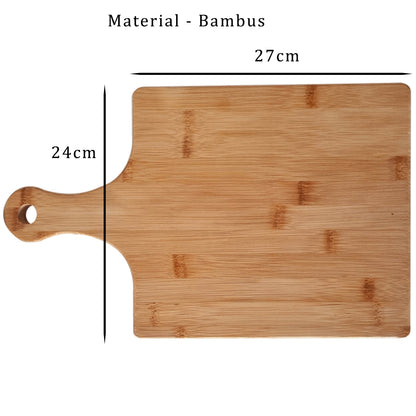 Tocator Personalizat din Bambus, Gravat Pentru Cupluri, 24x27 cm, Cadou De Casa Noua, Cadou De Nunta
