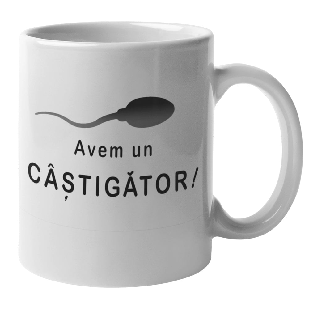 Cana Ceramica, Cadou Pentru Sot, Cadou Pentru Iubit, Cadou Amuzant Pentru El, Cadou Personalizat Pentru Sot, Mesaj Multumesc pentru toate Orgasmele - Alexia Gifts