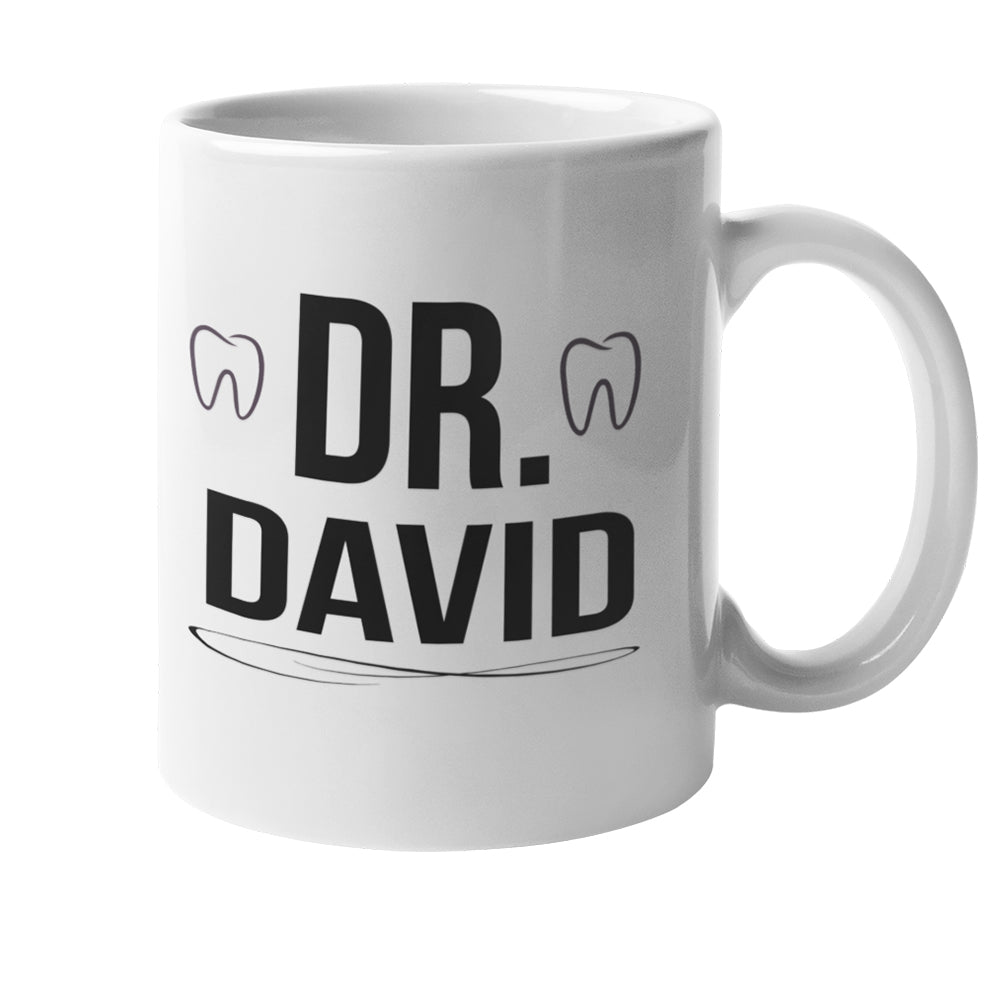 Cana Personalizata Nume Dentist, Cadou Pentru Medic, Vizita, Aniversare. Numele va fi schimbat dupa preferinta - Alexia Gifts