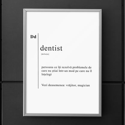 Tablou Definitie Dentist - ProShine Studio