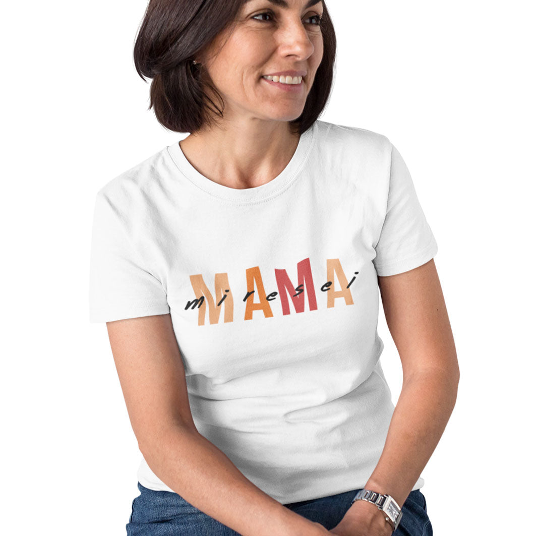 Tricou Dama, cu mesajul "Mama Miresei", Tricou de purtat in preajma nuntii, sau chiar in ziua cea mare