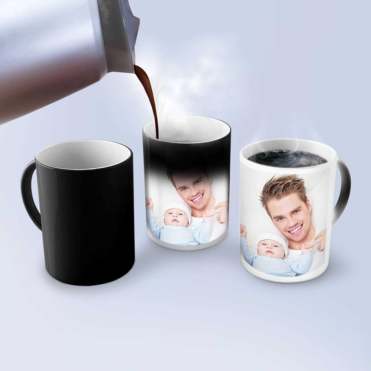 Cana Magica Personalizata Cu Poza Sau Textul Tau, Cadou Perfect Pentru Iubit, Iubita, Mama, Sora, Frate - Alexia Gifts