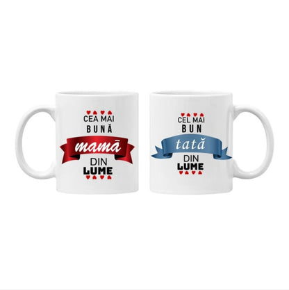 Cea mai Buna Mama, Cel Mai Bun Tata - Set 2 Cani - Alexia Gifts