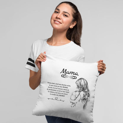 Perna Decorativa Cu Mesaj Personalizat Pentru Mama