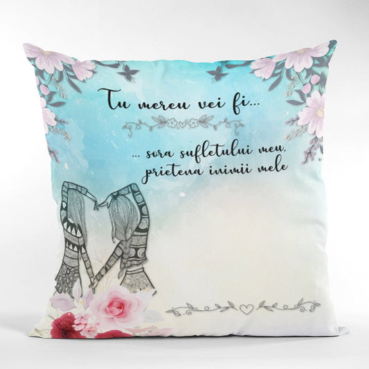 Cadou Pentru Prietena / Sora - Perna Decorativa 40x40 cm - Alexia Gifts