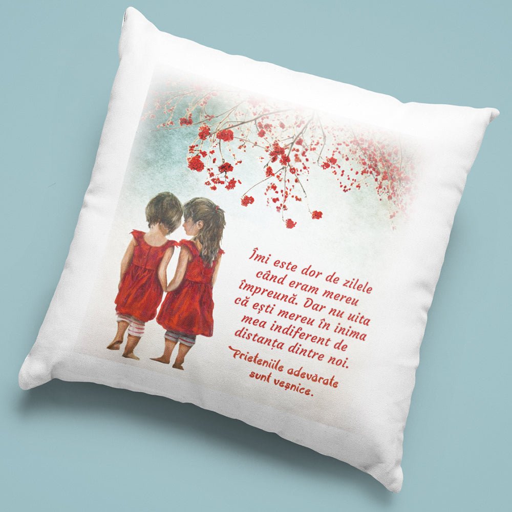 Cadou Pentru Prietena / Sora - Perna Decorativa 40x40 cm - Alexia Gifts