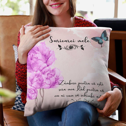Cadou Pentru Sora - Perna Decorativa - Alexia Gifts