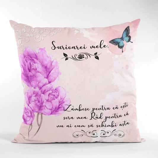Cadou Pentru Sora - Perna Decorativa - Alexia Gifts