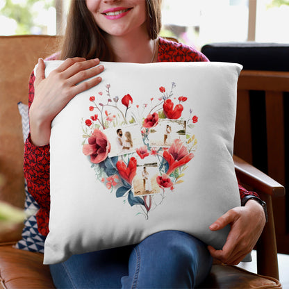 Perna Design Inima Personalizata Cu 3 Poze